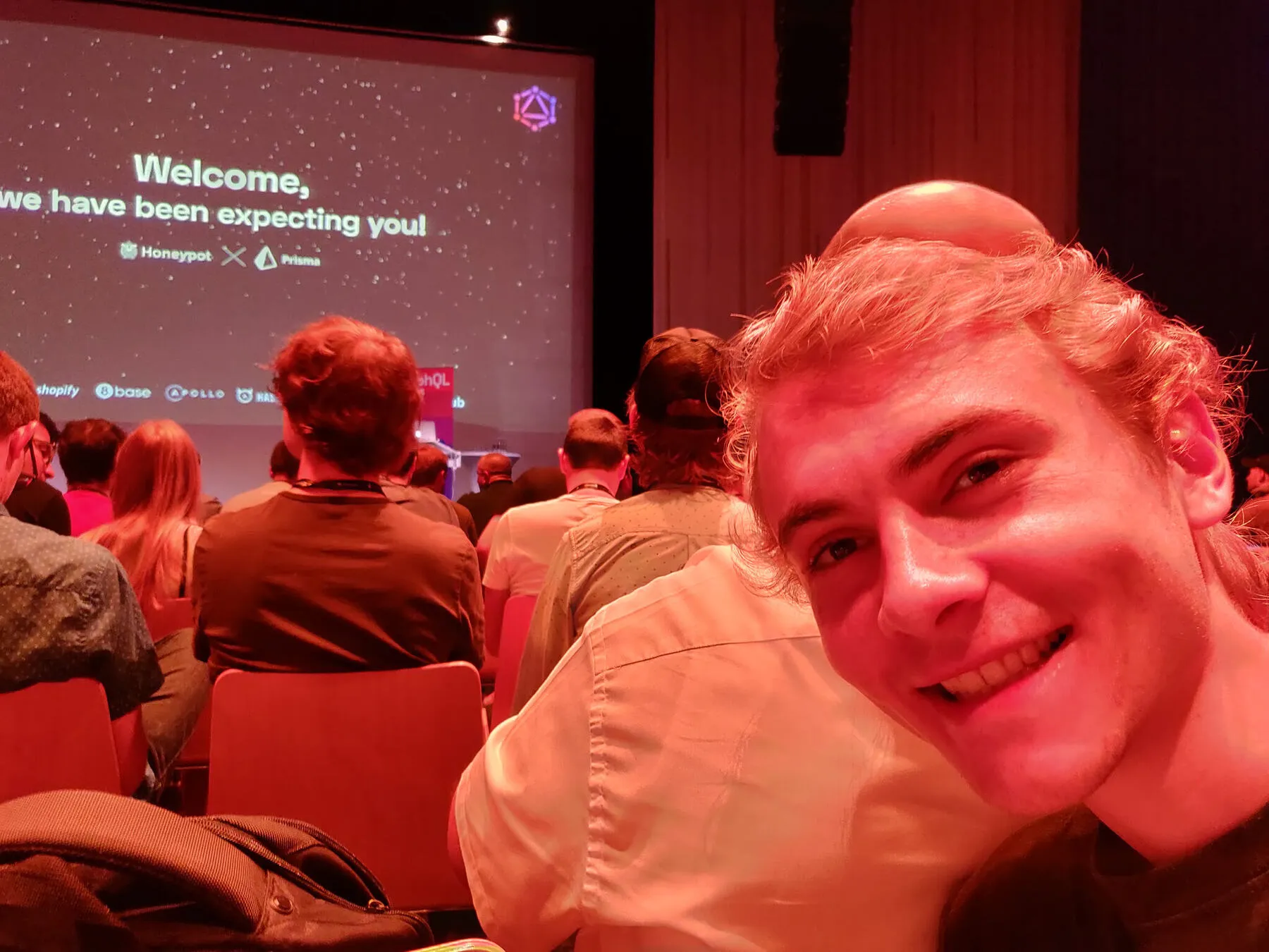 Selfie at the opening talk